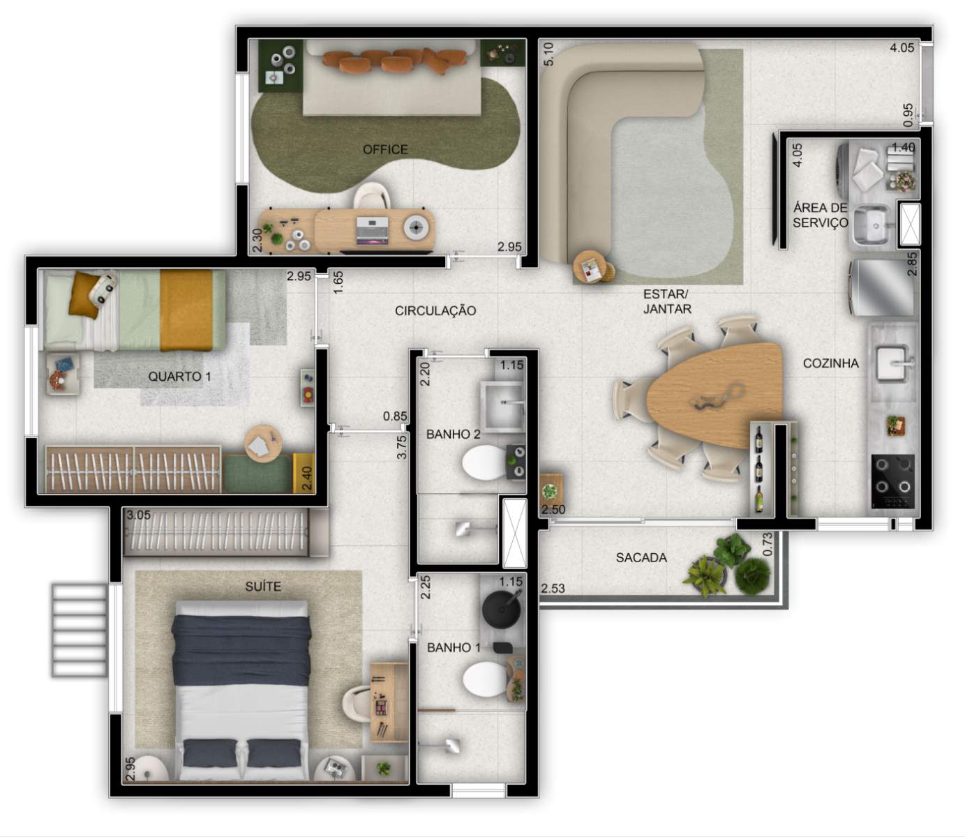 Apartamento, 3 quartos, 61 m² - Foto 15